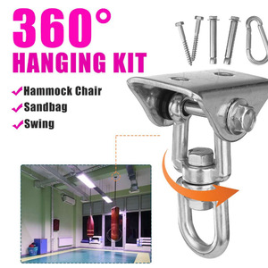 Heavy Duty 360 Swivel <strong>Ceiling</strong> <strong>Hooks</strong> Spring-Assisted Hanging <strong>Hardware</strong> for Porch Swing Punching Bag Hammock Chair Heavy Industry - Product Image 4