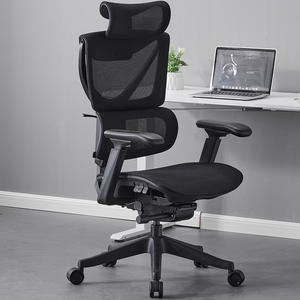 เก้าอี้สำนักงานดีไซน์หรูหราทันสมัยสำหรับผู้บริหาร ผู้มาเยี่ยมชม และผู้ใหญ่ ออกแบบตามหลักสรีรศาสตร์ พร้อมพนักพิงตาข่าย - Product Image 3