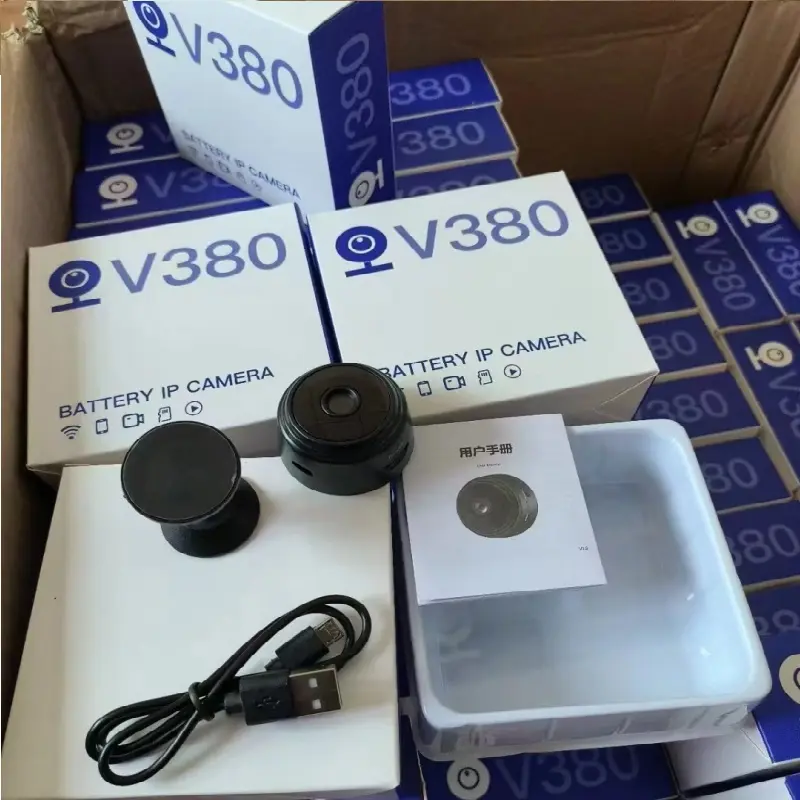 V380 APP A9 wifi caméra Full HD vision nocturne intelligente 360 degrés son 1080P sans fil V380 pro Mini caméra