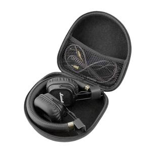 Étui de protection pour écouteurs <span class=keywords><strong>Marshall</strong></span> <span class=keywords><strong>Major</strong></span> III, matériaux EVA, nylon et velours, étanche, noir, étui de voyage avec mousqueton pour écouteurs - Product Image 1