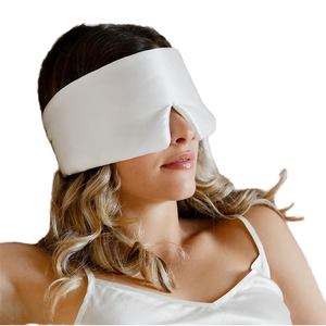 <span class=keywords><strong>Masque</strong></span> pour les yeux en soie de mûrier 100% personnalisé en gros avec velcro réglable, grand <span class=keywords><strong>masque</strong></span> pour les yeux en soie pour le sommeil en voyage - Product Image 1