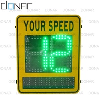 Señales de radar de seguridad vial de Donar Factory, tableros LED de límite de velocidad con texto programable