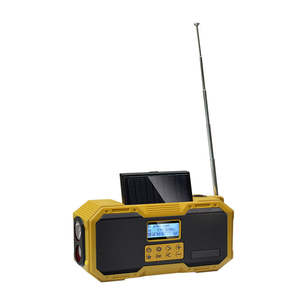 Radio portable AM FM à manivelle solaire avec charge USB, lampe torche LED, dynamo et chargeur de téléphone pour situations d'urgence, camping et voyages en extérieur - Product Image 3
