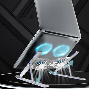 مراوح تبريد <span class=keywords><strong>2</strong></span> RGB قابلة للطي من سبائك الألومنيوم قابلة للتعديل بحامل لوحي - Product Image 4