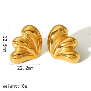 ต่างหูแบบหนีบรูปหยดน้ำ สีทอง สแตนเลส เครื่องประดับแฟชั่นสำหรับงานปาร์ตี้ - Product Image 4