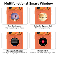 Coque de téléphone intelligente 2026 avec écran, télécommande, prévisualisation, identification de l'appelant, texte défilant personnalisé, protection pour iPhone 17 Pro