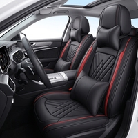 Housses de siège de voiture en cuir de luxe de style professionnel, ensemble complet perforé, universelles quatre saisons