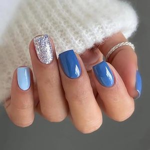 <span class=keywords><strong>Uñas</strong></span> acrílicas a presión <span class=keywords><strong>de</strong></span> cubierta completa reutilizables para mujer ABS Square <span class=keywords><strong>Ballerina</strong></span> DesignToe Nail Model Easy Fashion INS - Product Image 3
