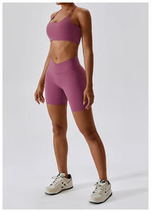 Giogo 2024 nuovo Trending <span class=keywords><strong>Palestra</strong></span> Di Fitness tuta sportiva da donna Lounge indossa <span class=keywords><strong>top</strong></span> corti Sexy Yoga Leggings 2 pezzi Set da donna - Product Image 3