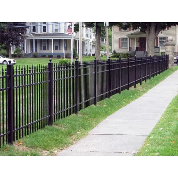 Modern kafes kapıları açık ferforje çit dekoratif bahçe korkuluk binaları siyah Metal çit