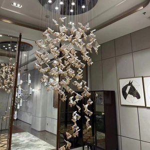 <span class=keywords><strong>Offerte</strong></span> settimanali lampadario in vetro artistico e lampada pendente regolare altezza Base lampada girevole per soluzione ingegneristica completamente personalizzata - Product Image 1
