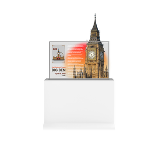 Écran OLED transparent avec affichage numérique 55 pouces, écran OLED haut de gamme à levage automatique, cadre ultra-fin, design à double colonne - Product Image 1