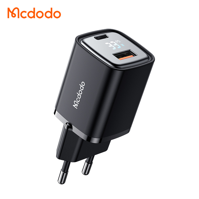Mcdodo 169/170 33W PPS PD QC4.0 AFC USB-C Type Fast Charging Digital Display Mobile Phone Charger for Google Xiaomi Android