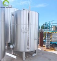 Réservoir d'eau froide à double paroi 30BBL, réservoir de stockage d'eau de refroidissement industriel en acier inoxydable à double enveloppe pour brassage