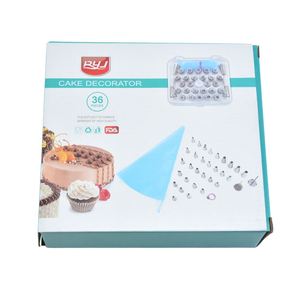 Ensemble de 36 embouts de décoration de gâteaux personnalisés en gros avec douilles métalliques et poche à douille - Product Image 6