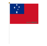 Drapeau des Îles Vierges (États-Unis) en polyester résistant aux intempéries, petit format portable, pour la décoration de table, les événements scolaires, les matchs de football, les défilés