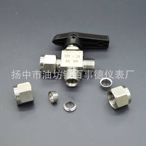 Vanne à boisseau sphérique à double compression en acier inoxydable 304 DN6mm, style américain, vente en gros d'usine - Product Image 2