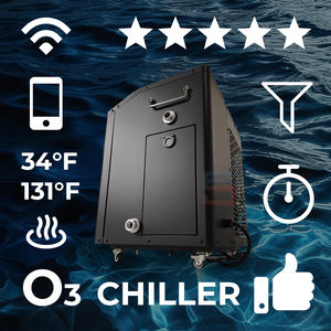 Schnelle Kühlung, intelligente APP-Steuerung, geeignet für 125-650L Eis bäder 0,5 PS/1 PS/1,5 PS Leiser Wasserkühler - Product Image 2