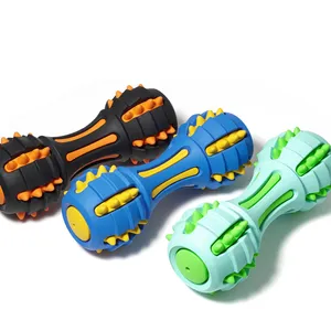 Vking Nhà Máy Bán Hot Durable Răng An Toàn Làm Sạch Squeaky Cao Su Tự Nhiên Dog Chew Đồ Chơi Pet Puppy Đồ Chơi Quả Tạ