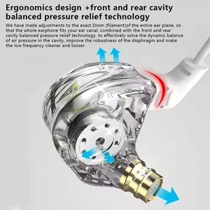 QKZ AK6 DMX 3.5MM Music Earbuds in Ear Monitor Sport HiFi Bass Wired Earphone Noise Cancelling Wired Headset With <b>Mic</b> - Product Image 5