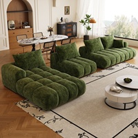 Canapé d'angle une place en tissu chenille, style crème, pour salons, toutes tailles, résistant à la saleté, subventionné par le gouvernement