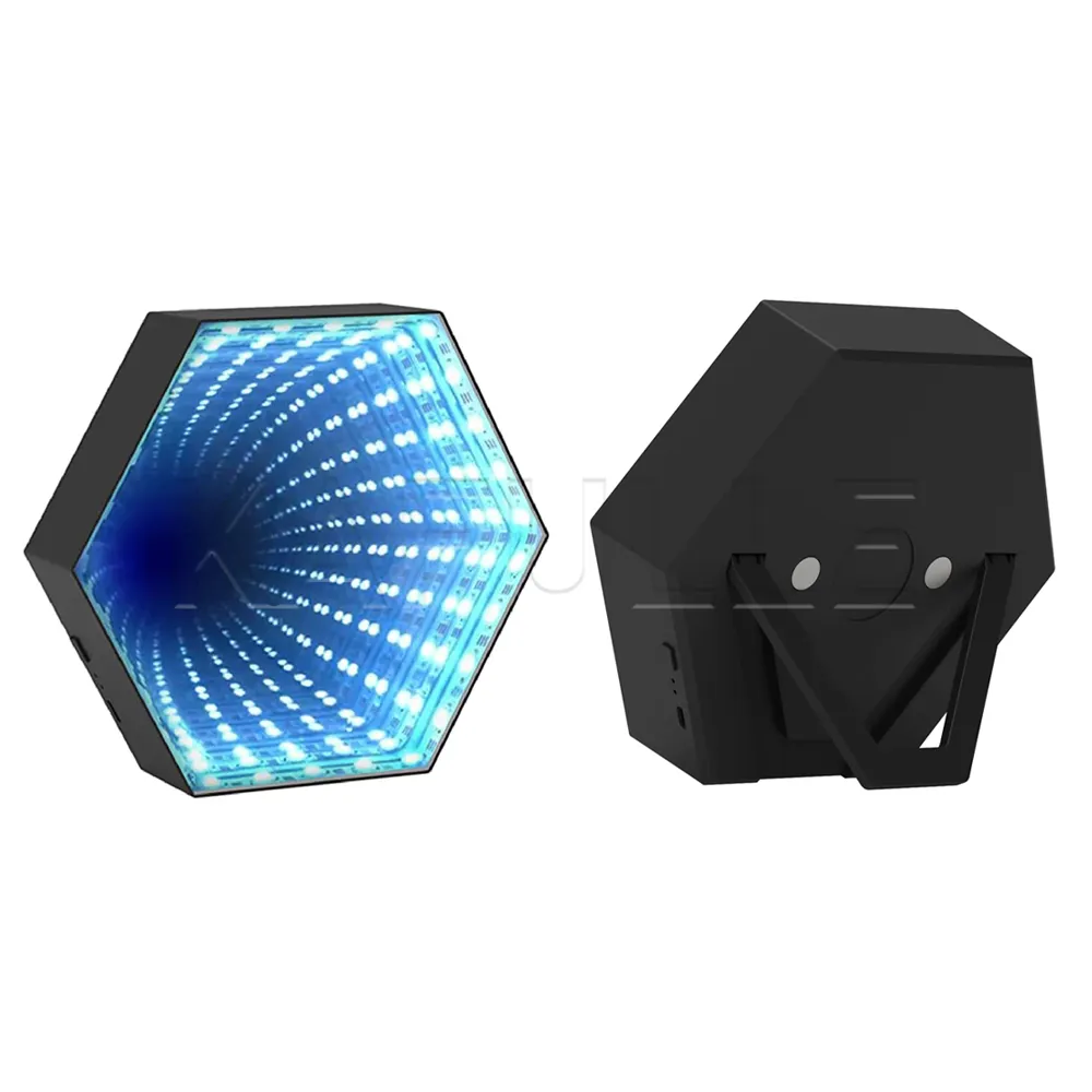 LED Novelty Home Dekorativer wiederauf ladbarer Sound Aktivieren Sie 3D Infinite Light für Spiele