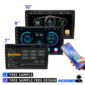 Lecteur MP5 double DIN avec écran tactile 10,9 pouces, CarPlay sans fil, Android Auto, Bluetooth, Mirror Link, GPS, audio multimédia - Product Image 1