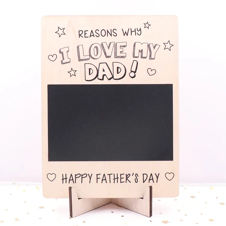 Customized MD141CH1474 Customized Father's Day Gift Present With Blackboard Sticker Stand Base