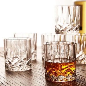 Bicchieri da whisky Old Fashioned in cristallo, bicchiere da bourbon unico da 12 once - Product Image 4