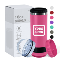 Thermos intelligent numérique 16 oz 4 en 1 en acier inoxydable avec écran LED, gourde isotherme avec haut-parleur sans fil