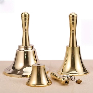 Chuông lắc tay bằng đồng theo phong cách đơn giản với bề mặt nhẵn, chuông kim loại cho Chuông Gió - Product Image 2