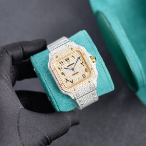 Montre mécanique personnalisée de luxe en acier inoxydable diamant Hip Hop 904L Iced Out Moissanite 9015 Mouvement automatique pour hommes - Product Image 2