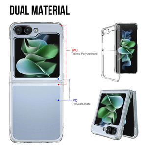 Funda Transparente Rígida Ultrafina para Teléfono, Carcasa Transparente Antigolpes para Samsung <span class=keywords><strong>Galaxy</strong></span> Z Flip 5 6 4 <span class=keywords><strong>3</strong></span> 7 <span class=keywords><strong>ZFlip</strong></span> 2 - Product Image 4