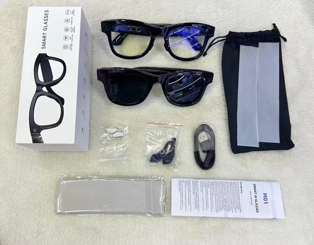 OEM M01 Smart Glasses Camera Chat GPT Music Call Noise Cancellation Sunglass Men WiFi Connection AI Translate Sport 1080P