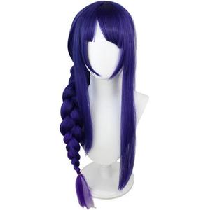 Ecowalson <span class=keywords><strong>Genshin</strong></span> <span class=keywords><strong>Impact</strong></span> Raiden Makoto Baal Cosplay Costume Adulte Carnaval Uniforme Perruque Anime Halloween Mascarade Raiden - Product Image 5