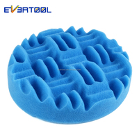 EVERTOOL Tampon de polissage métallique vert pour l'entretien automobile, tampon de polissage en mousse pour verre, tampon de polissage rotatif, tampon de lustrage, éliminateur de rayures pour voiture