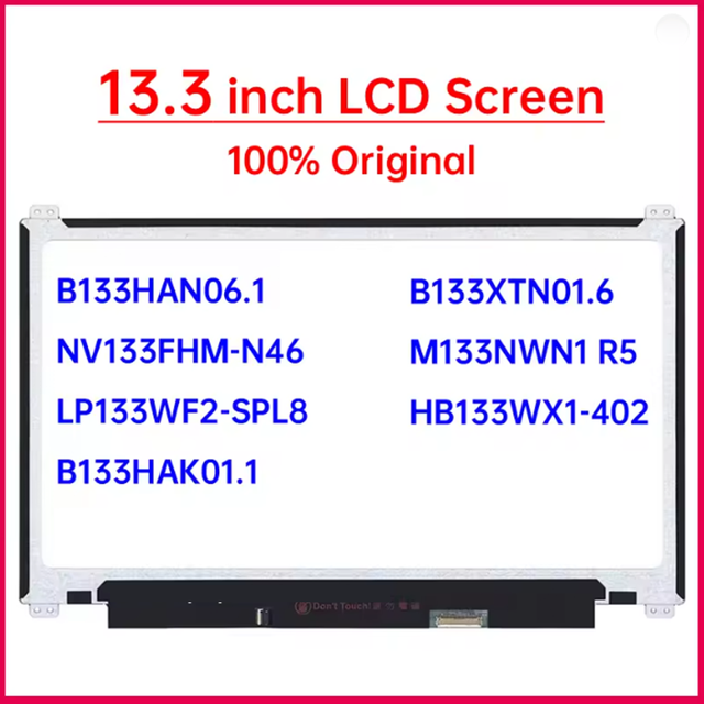 13.3 Inch Laptop LCD Screen for Lenovo ThinkPad L390 Type 20NR 20NS L380 20M5 20M6 Display Matrix Panel Replacement HD / FHD