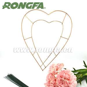 गोल आकार धातु तार पुष्पचक्र फ्रेम - Product Image 4