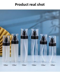 स्किनकेयर कॉस्मेटिक सेटिंग स्प्रे मेकअप मेकअप-अप फिक्सर स्प्रे बोतल सेट 100 मिलीलीटर इत्र खाली मेकअप प्लास्टिक फाइन धुंध स्प्रे बोतल - Product Image 4