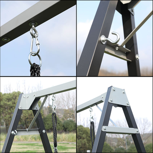 Zoshine <span class=keywords><strong>Super</strong></span> qualità basamento compatto altamente pratico resistente allo sbiadimento in metallo ridotto al minimo per uso interno esterno giardino di casa - Product Image 6