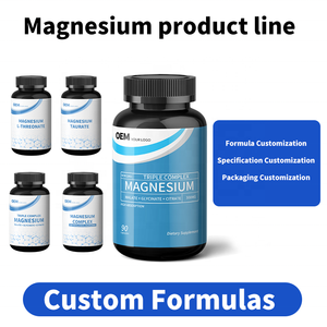 Capsules de complexe de magnésium, fournisseur OEM en gros, fabricant, approvisionnement stable à long terme pour les marcheurs internationaux - Product Image 2