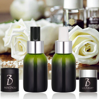 Flacon en verre pour huile essentielle de 15 ml, 30 ml, 3 oz, 2 oz, 100 ml, flacon boston doré pour sérum liquide