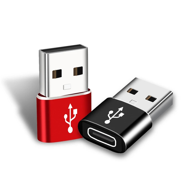 USB to Type C Adapter USB 3.1 Type C Female Connector Converter Adapter Standard Charging Data Transfer for Mobile Phone