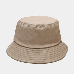 Sombrero de Sol Casual Plegable de Algodón de Color Liso Tipo Cubo Unisex con Bordado para Cuatro Estaciones al por Mayor - Product Image 5