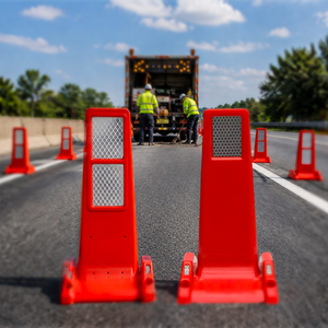 Poteau de guidage routier en TPU, délimiteur de voie, barrière de signalisation pour voiture, séparateur de voie en TPU - Product Image 1