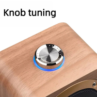 Haut-parleurs Bluetooth mini portables sans fil rechargeables en bois personnalisés avec son musical 5W 1200mAh pour cadeaux promotionnels d'entreprise