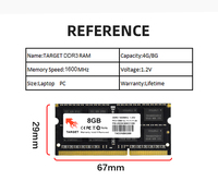 Wholesale for Target Original Gaming DDR3 PC Computer Laptop Memory Ram 4GB 8GB 1600mHz RAMs for Desktop