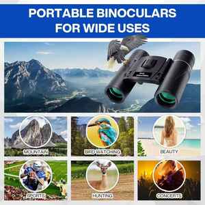 Binóculos Compactos Pocket 40*22 de Alta Potência, Binóculos Portáteis com Visão Cristalina HD para Equipamentos de Caça ao Ar Livre - Product Image 5
