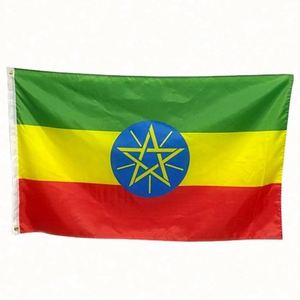 Factory Wholesale High Quality 100% Polyester 90x150cm Outdoor Custom Ethiopia <b>Flags</b>, Banners - Product Image 6