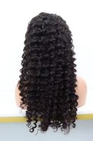 Perruque transparente HD 13*4 avec cheveux Remy chinois, densité 180%, respirante, pour bouclage à la machine